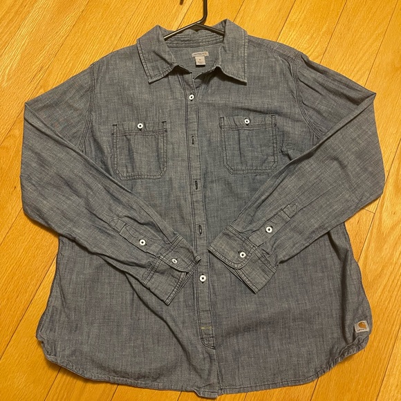 Carhartt Denim style button up shirt men - Picture 2 of 4